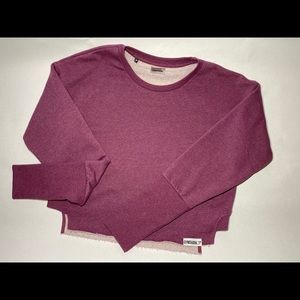 Gymshark Slounge Crescent Sweater Dark Ruby Marl